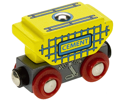 Wagon voor cement (Bigjigs)