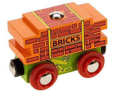 Wagon voor bakstenen (Bigjigs)