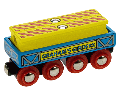Wagon voor metalen balken (Bigjigs)