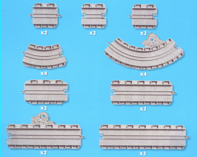 Thomas de Trein: Recht & Bocht rails set (Thomas Take N Play)