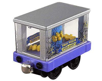 Thomas de Trein: Spider Exhibit Car  (Take N Play)nieuw!