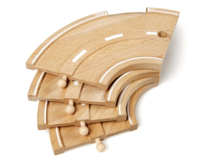 Brio Curved Road (4 stuks)