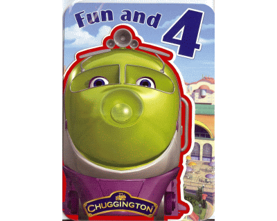 Chuggington verjaardagskaart 4 jaar  (Engels)