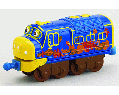 Brewster bedekt met bladeren (Chuggington Die-Cast)