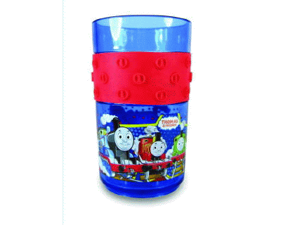 Thomas glas met rode grip