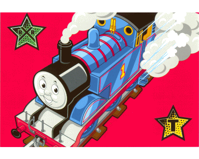 Thomas de Trein Prentenkaart Stars