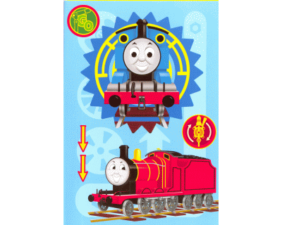 Thomas de Trein Wenskaart Thomas & James (Blauw)