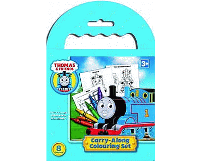 Thomas carry along colouring set
