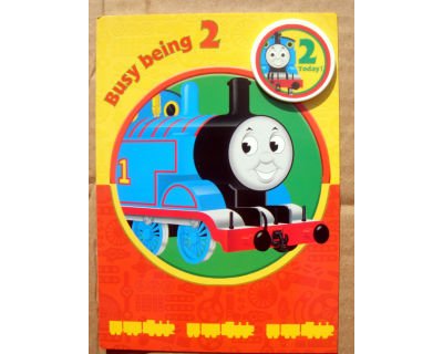 Thomas verjaardagskaart 2 jaar met badge (Engels)