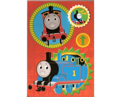 Thomas Verjaardagskaart met badge (Engels)