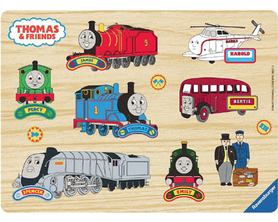 Thomas de Trein: Thomas Wooden Playtray( 8 stukjes)