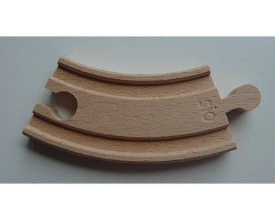 Gebogen Rail 90 mm per stuk (SIO)
