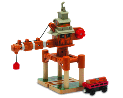 *Thomas de Trein: Old Wheezy Slinging Crane (Thomas wooden railway)