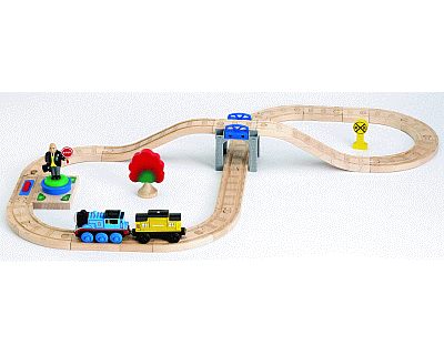 Thomas de Trein: Batterij Figuur 8 set (Thomas wooden railway)