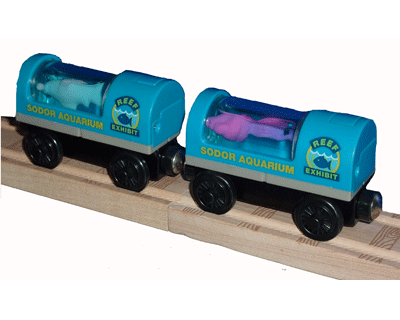 Thomas de Trein: Light Up Aquarium wagens (Thomas wooden railway)