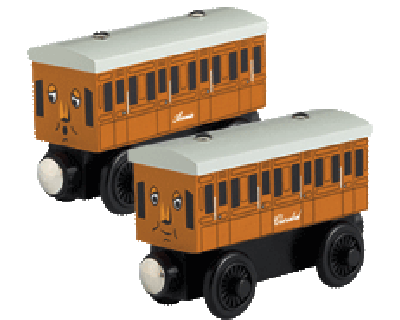Thomas de Trein: Annie & Clarabel (Thomas wooden railway)