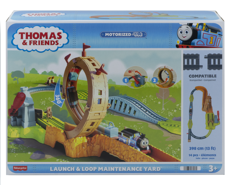 Thomas TrackMaster Motorised  - Launch & Loop Maintenance Yard set