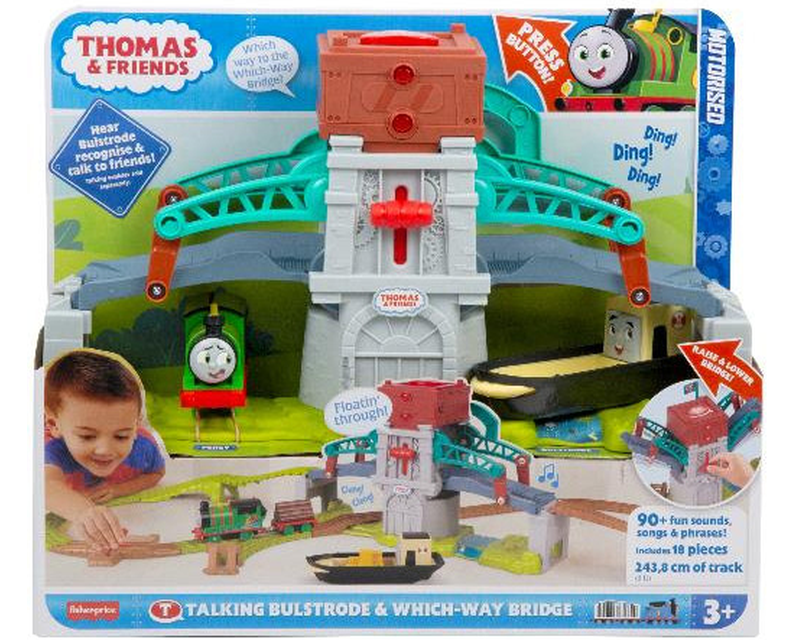 Thomas TrackMaster Motorised  - Talking Bulstrode &  Which8-way Bridge set