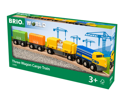 33982 BRIO Vrachttrein met drie wagons