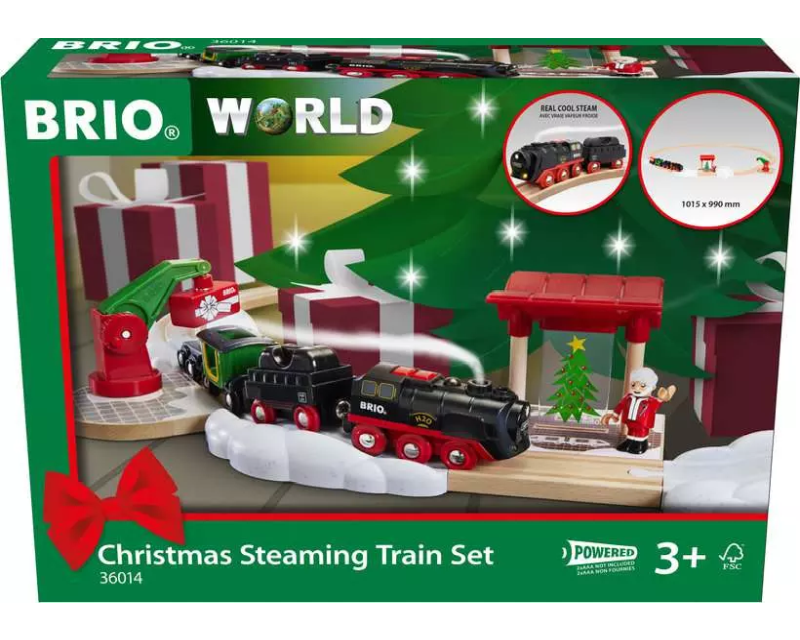 36014 Brio Christmas Steaming Train Set