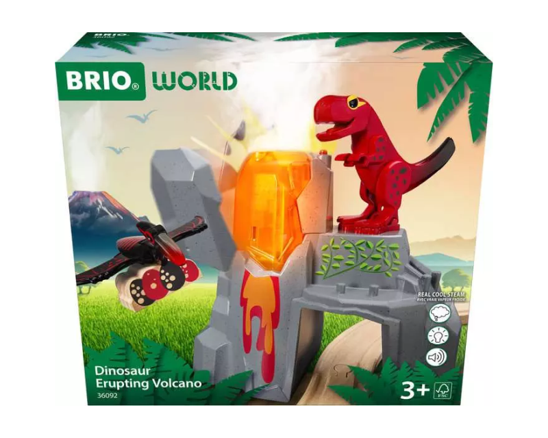 36092 Brio Dinosaurussen met vulkaanuitbarsting